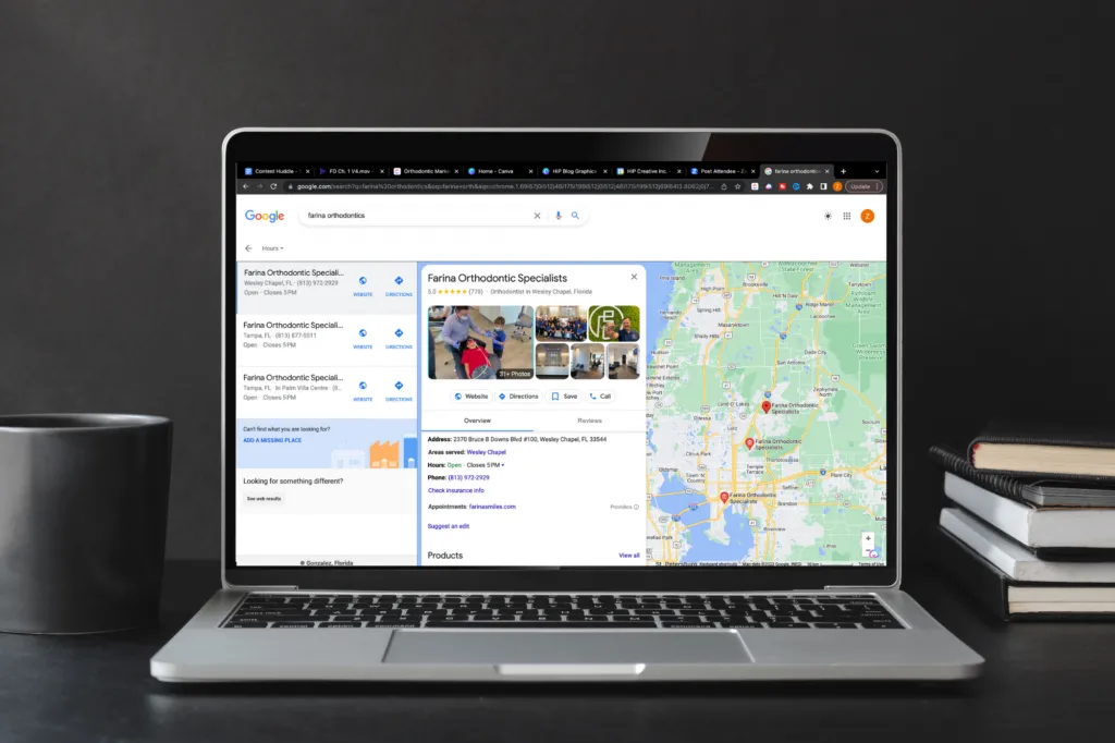 Google Business Map Marketing For Orthodontics