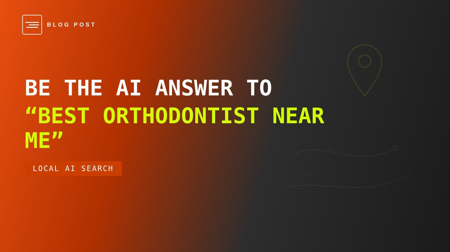 HIP Creative blog header for being the AI answer to best orthodontist near me searches.