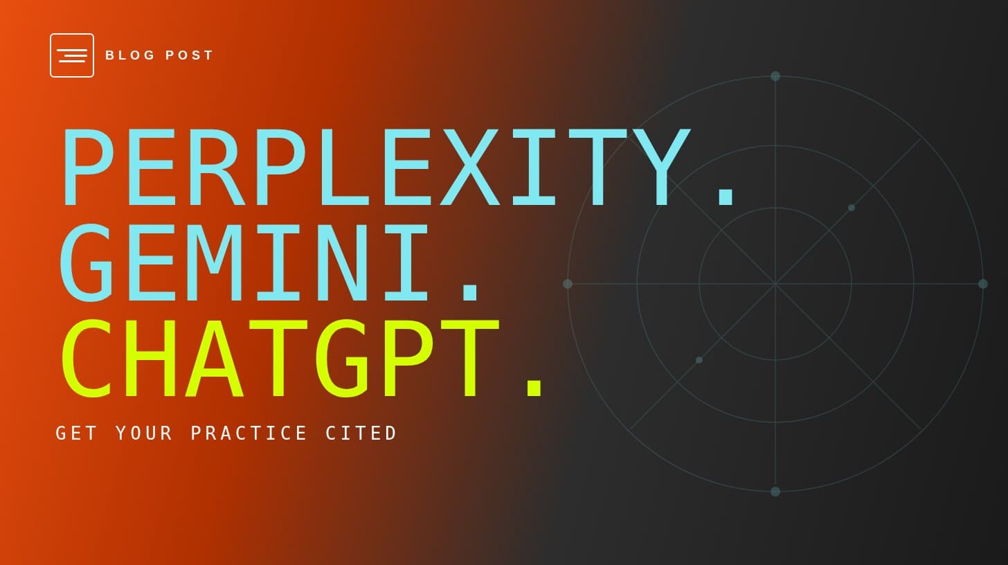 HIP Creative blog header for getting your dental practice into Perplexity, Gemini, and ChatGPT results.