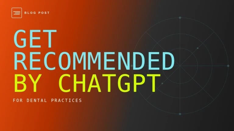 HIP Creative blog header for getting your dental practice recommended by ChatGPT.