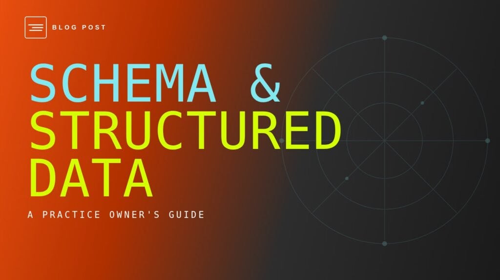 HIP Creative blog header for schema and structured data for AI search.