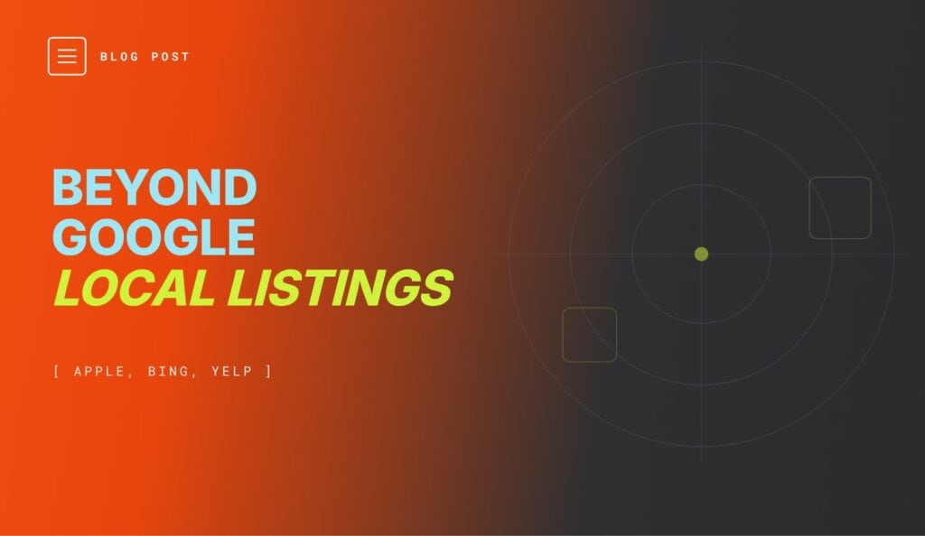 Dental practice local listings beyond Google Business Profile