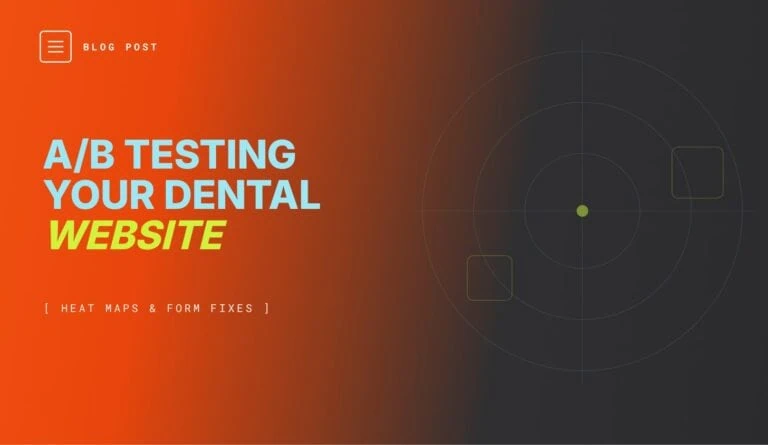 A/B testing and conversion optimisation for a dental website