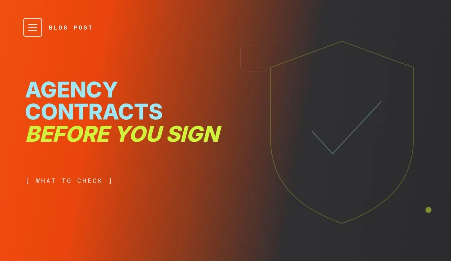 Checklist for reviewing a dental marketing agency contract