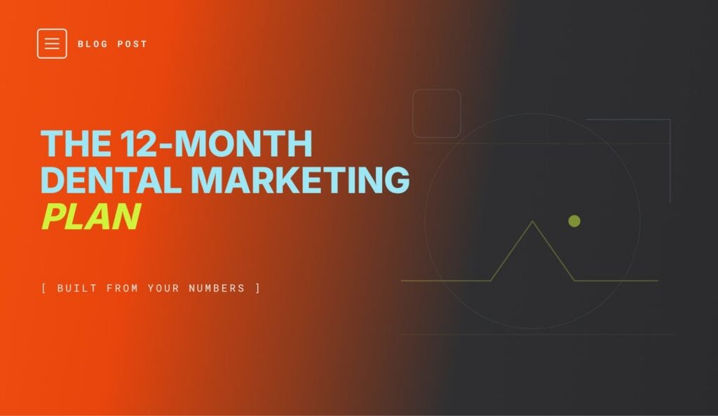 Twelve-month dental marketing plan worksheet