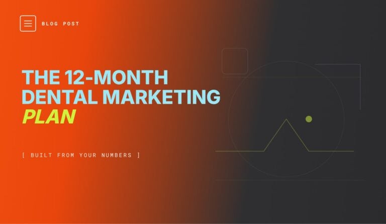 Twelve-month dental marketing plan worksheet