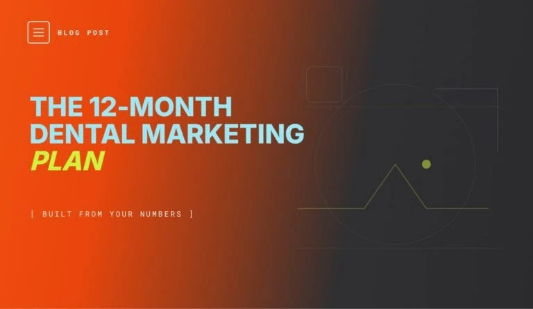 Twelve-month dental marketing plan worksheet